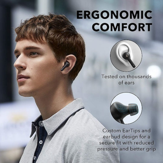 Soundcore by Anker Life Note In-ear Bluetooth Handsfree Earphones with Sweat Resistance and Charging Case Black vue 9