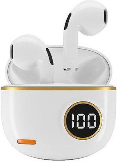 Gjby CA-136 Earbud Bluetooth Handsfree Earphones with Charging Case White view 1