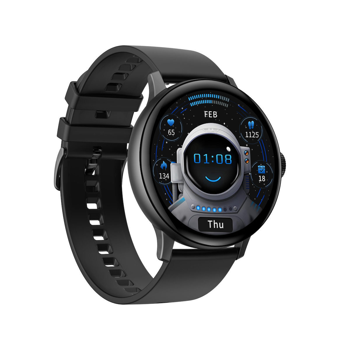 Dare FiT Aluminium Smartwatch with Heart Rate Monitor (Black) view 7