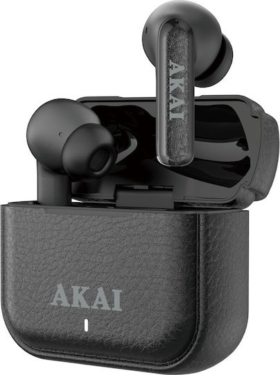 Akai Proffesional BTE-J700 In-ear Bluetooth Handsfree Earphones with Charging Case Black view 1
