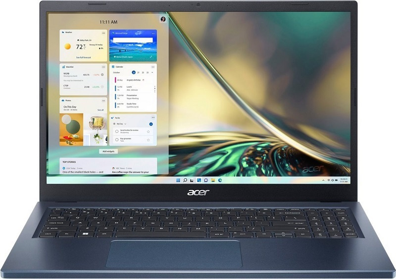 Acer Aspire 3 A315-24PT-R90Z 15.6" IPS FHD (Ryzen 5-7520U/8GB/512GB SSD/W11 Home) Steam Blue (US Keyboard) view 1