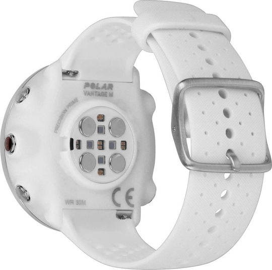 Polar Vantage M M/L Stainless Steel 46mm Waterproof Smartwatch with Heart Rate Monitor (White) view 6