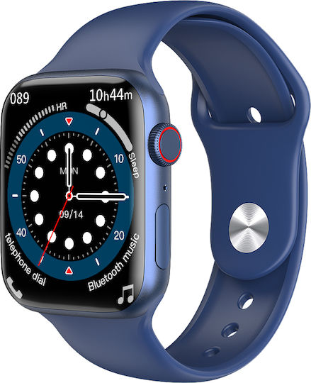 Wiwu SW01 Aluminium Smartwatch with Heart Rate Monitor (Blue) view 1