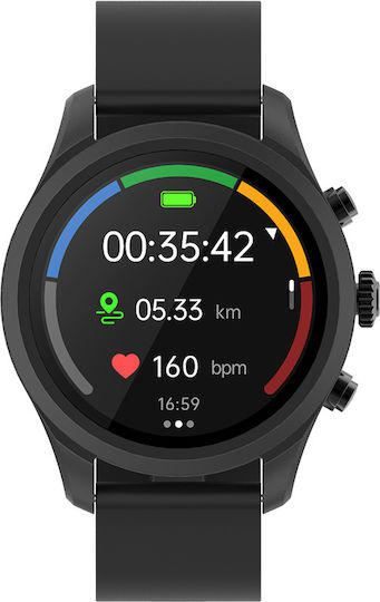 Forever Verfi SW-800 Smartwatch with Heart Rate Monitor (Black) view 2