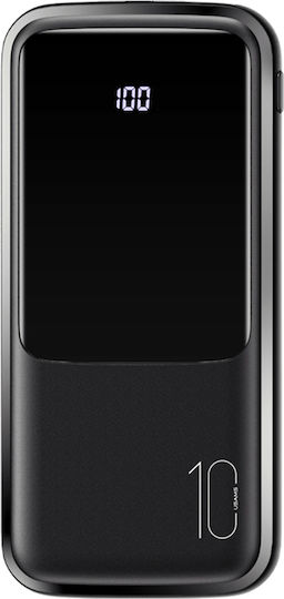 Usams PB58 Power Bank 10000mAh with 2 USB-A Ports Black