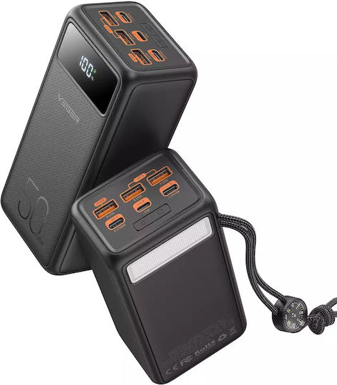 Veger Tank Lite Power Bank 50000mAh 22.5W with 3 USB-A Ports and USB-C Port Power Delivery Black