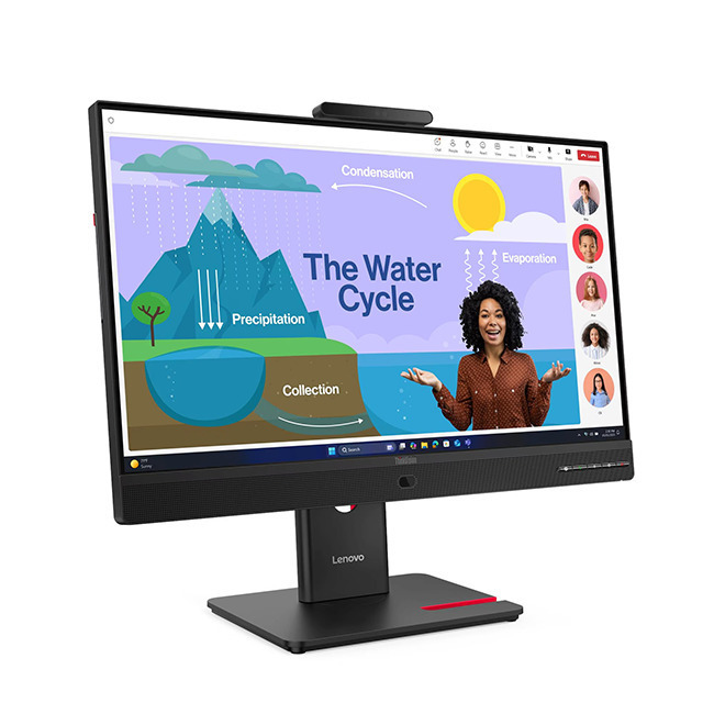 Lenovo ThinkVision T24D-4v IPS Monitor 23.8" FHD 1920x1080 with 4ms Response Time GTG view 3
