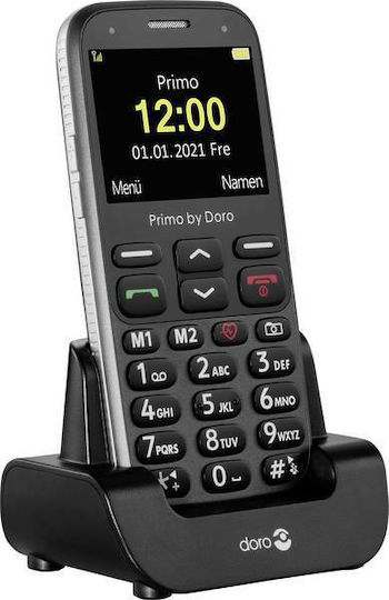 Doro Primo 368 Single SIM Mobile Mobile with Large Buttons Graphite view 3