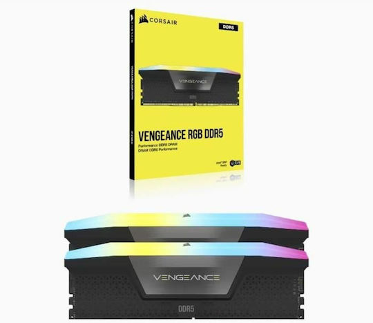 Corsair Vengeance RGB DDR5 32GB RAM with 2x16GB Modules and Speed 6400 for Desktop CMH32GX5M2B6400C32 view 4