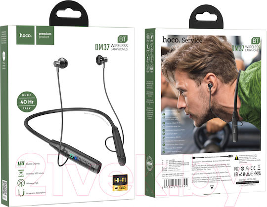 Hoco DM37 In-ear Bluetooth Handsfree Headphones Black vue 2