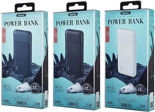 Remax RPP-96 Power Bank 10000mAh with 2 USB-A Ports Black vue 5