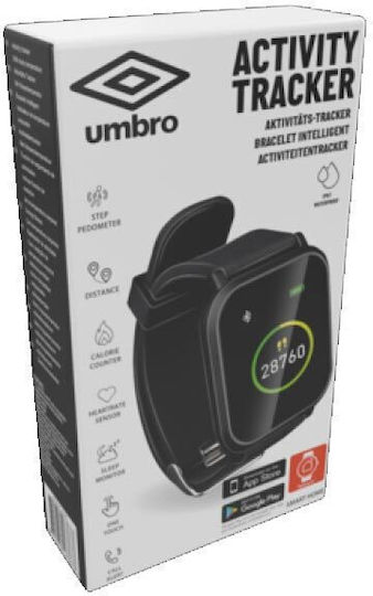 Umbro 47367 Smartwatch with Heart Rate Monitor (Black) view 2
