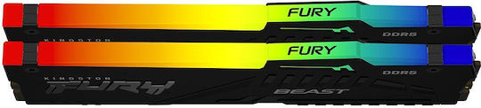 Kingston FURY Beast DDR5 with Module 1x64GB and Speed 5600 for Desktop KF556C36BBE2AK2-64 vue 2