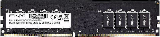 PNY DDR4 With Module 1x16GB And Speed 3200 For Desktop MD16GSD43200-SB vue 2