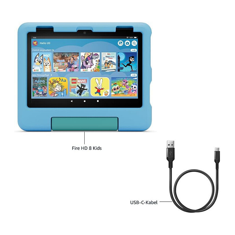 Amazon Fire HD 8 Kids Pro (2024) 8" Tablet (3GB/32GB) Jungle Cat view 6