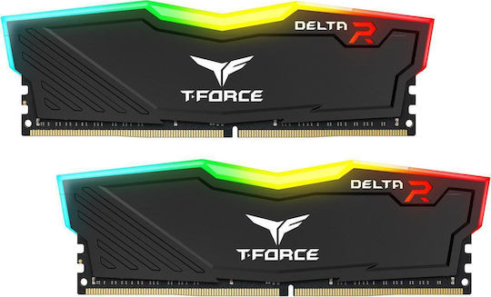 TeamGroup T-Force Delta RGB DDR4 16GB RAM with 2x8GB Modules and Speed 3200 for Desktop TF3D416G3200HC16CDC01