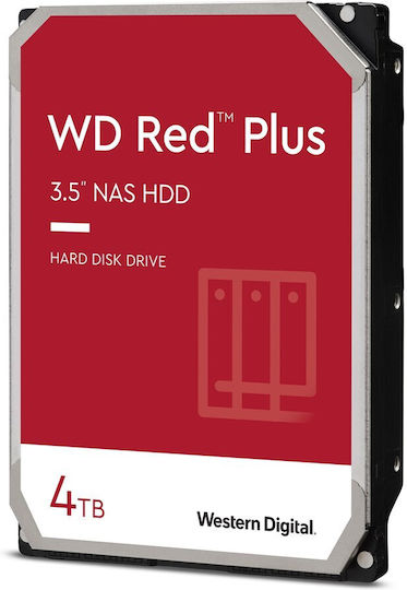 Western Digital Red Plus 4TB HDD Hard Drive 3.5" SATA III 5400rpm with 256MB Cache for NAS WD40EFPX view 2