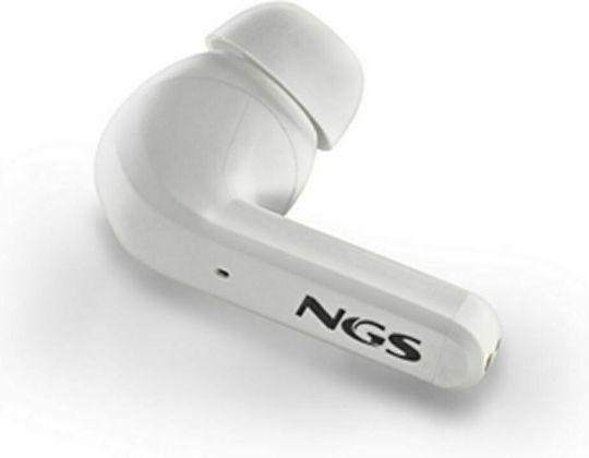 NGS Artica Crown In-ear Bluetooth Handsfree Earphones with Charging Case White view 4