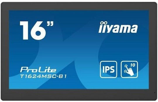 Iiyama Prolite T1624MSC-B1 IPS Touch Portable Monitor 15.6" FHD 1920x1080 with Response Time 25ms GTG vista 4