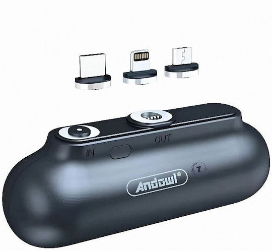 Andowl Mini 7019-3 Power Bank 5000mAh Black view 4