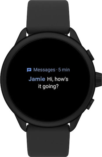 Fossil Gen 6 Wellness Edition Stainless Steel 44mm Smartwatch with Heart Rate Monitor (Black) view 6