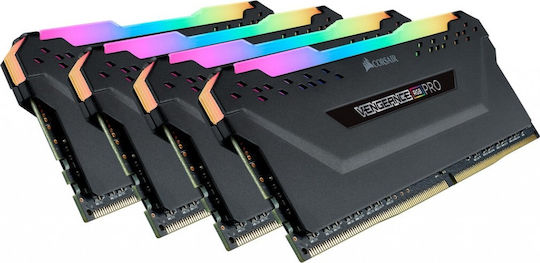 Corsair Vengeance RGB Pro DDR4 32GB RAM with 4x8GB Modules and Speed 3200 for Desktop CMW32GX4M4C3200C16 view 3