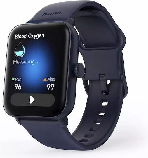 HAMA 6010 Smartwatch with Heart Rate Monitor (Blue) view 3