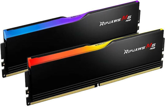 G.Skill Ripjaws M5 RGB DDR5 64GB RAM with 2x32GB Modules and Speed 6000 for Desktop F5-6000J2836G32GX2-RM5RK vista 4