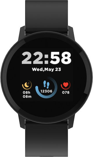 Canyon Lollypop SW-63 43mm Waterproof Smartwatch with Heart Rate Monitor (Black) view 2