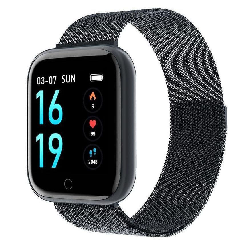 InTime Smartwatch with Heart Rate Monitor (Black) view 9