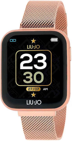 Liu Jo Voice Stainless Steel 42mm Smartwatch with Heart Rate Monitor (Rose Gold) view 1