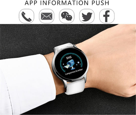 Lige BW0072 45mm Smartwatch with Heart Rate Monitor (White) view 4