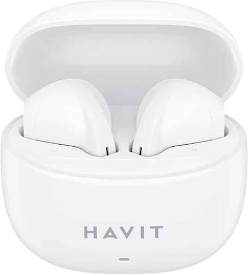 Havit TW941 In-ear Bluetooth Handsfree Earphones with Charging Case White view 3