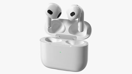 White Pods 3 Earbud Bluetooth Handsfree Earphones with Charging Case White view 3