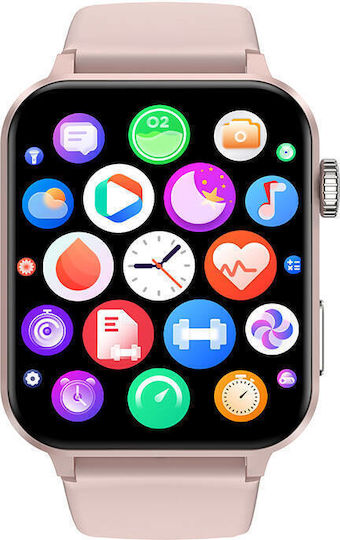 BlackView R30 Pro Smartwatch with Heart Rate Monitor (Pink) view 2