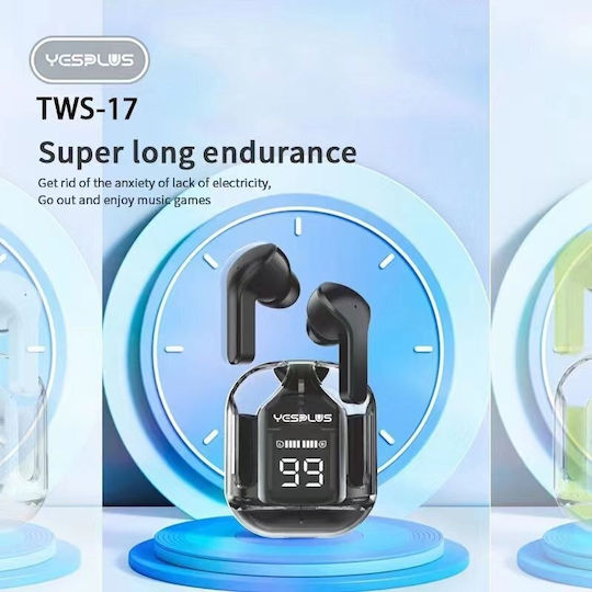 Yesplus TWS-17 In-ear Bluetooth Handsfree Earphones with Sweat Resistance and Charging Case Green view 2