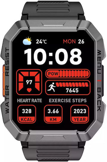 BlackView W60 Smartwatch with Heart Rate Monitor (Black) view 3