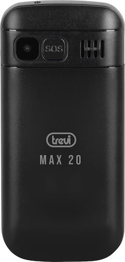 Trevi Max 20 Dual SIM Mobile with Large Buttons (English Menu) Black view 4