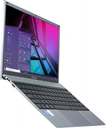 MaxCom mBook 14" IPS FHD (Celeron Quad Core-J4125/8GB/256GB SSD/W10 Home) Dark Grey (US Keyboard) vue 3