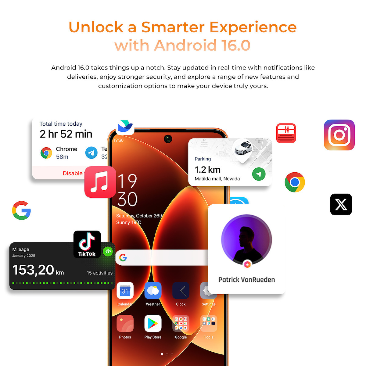 Oukitel C26 Dual SIM (6/128GB) Gold view 5