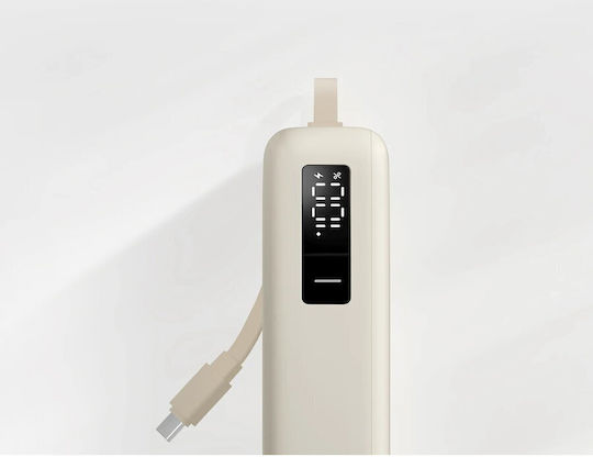 Xiaomi Power Bank 20000mAh 67W with USB-A Port and USB-C Port Tan view 3