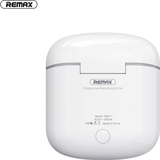 Remax TWS-7 In-ear Bluetooth Handsfree Earphones with Charging Case White view 2