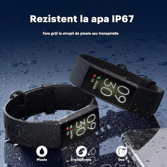 Fitness Bracelet 1.1 Inch Amoled Screen Vichematech Android Ios Full Touch Magnetic Charging Bluetooth Waterproof Ip67 Sms Call App Notifications Multiple Sports Modes Monitor view 5