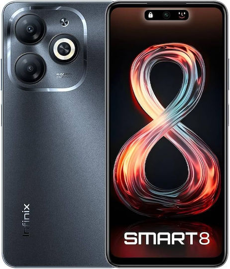 Infinix Smart 8 Dual SIM (3GB/64GB) Black view 1