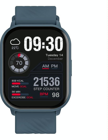 Zeblaze GTS 3 Smartwatch with Heart Rate Monitor (Blue) view 2