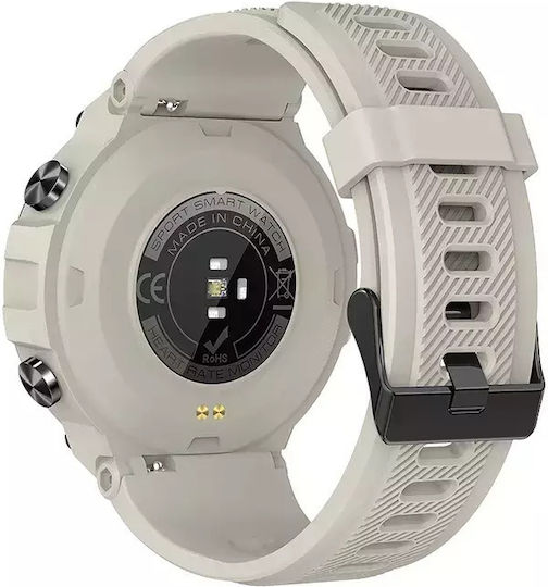 Nubi K37 Smart Watch Gps Bluetooth Calling Heart Rate Monitoring Sleep Tracking Oxygen Level Notifications Multiple Sports Modes Gray view 3