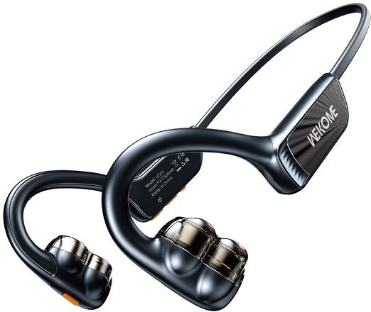 WK VC01 Open Ear Bluetooth Handsfree Earphones with Sweat Resistance Black view 1