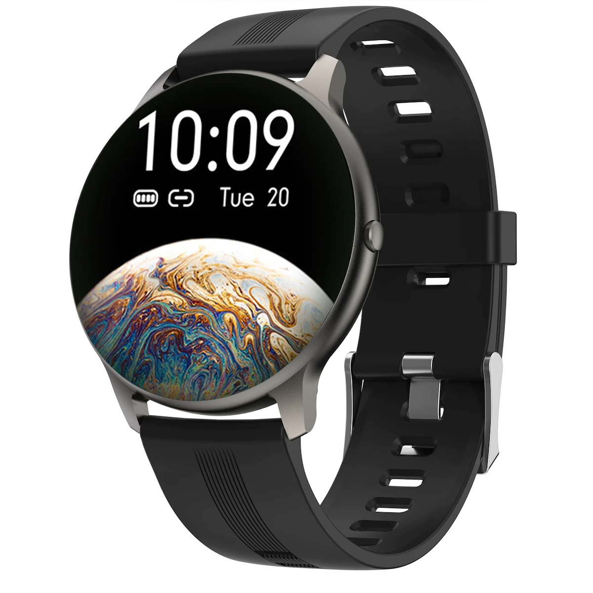 ISP LikeSmart eXtremeFiT Aluminium Smartwatch with Heart Rate Monitor (Black) view 1