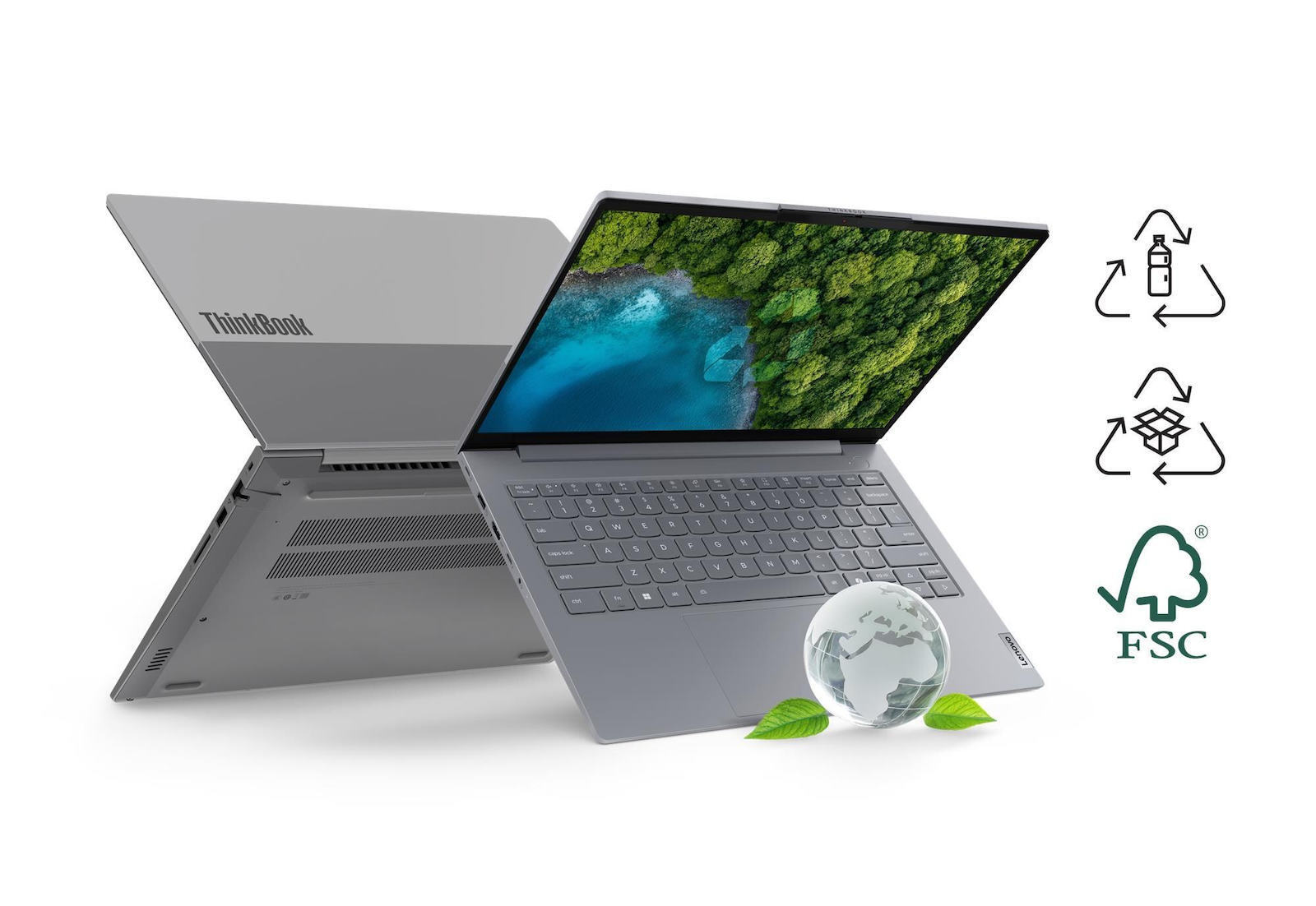 Lenovo ThinkBook 14 G8 IAL 14" IPS FHD+ (Ultra 5-225U/16GB/512GB SSD/No OS) Arctic Grey (UK Keyboard) view 3