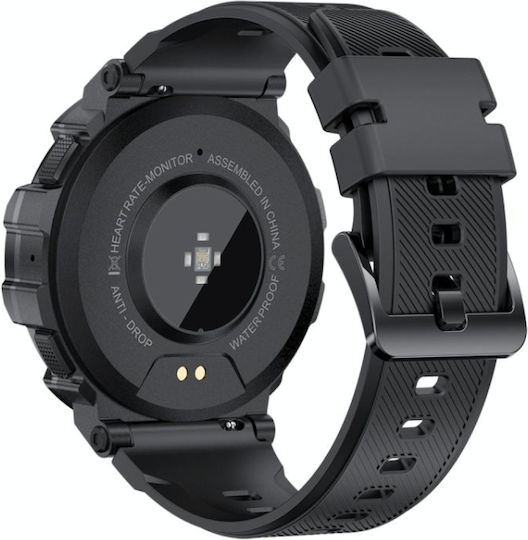 Naxius NXSBPG-66 Smartwatch with Heart Rate Monitor (Black) view 3